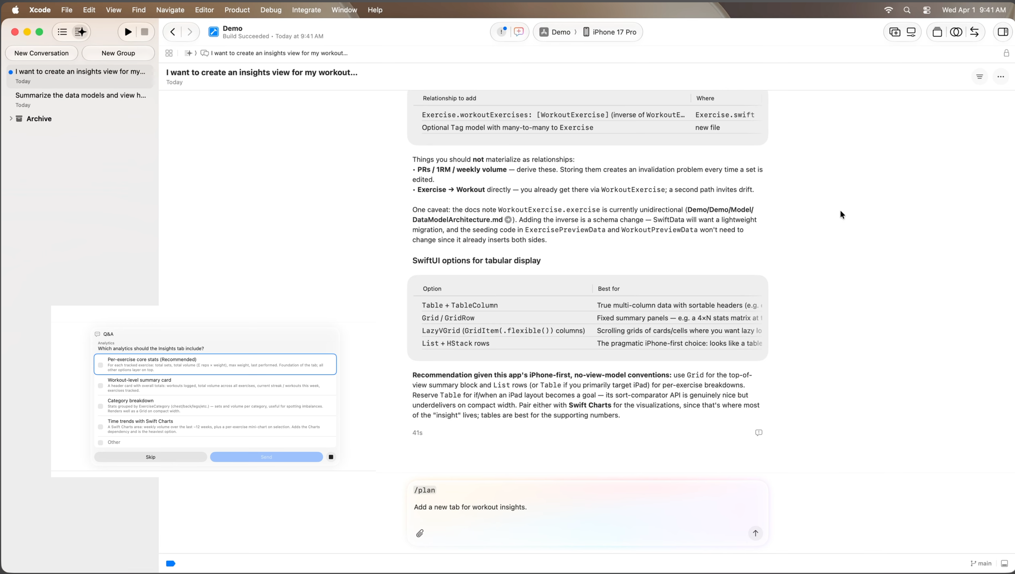 Plan Modu ve Q&A